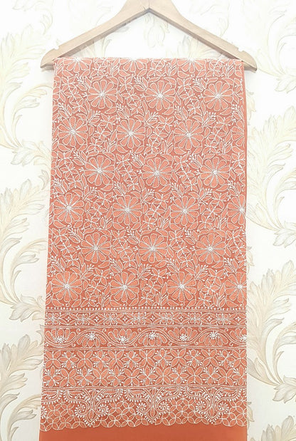 Chikankari Cotton Kurta ( Unstitched )