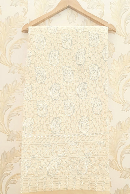 Chikankari Cotton Kurta ( Unstitched )