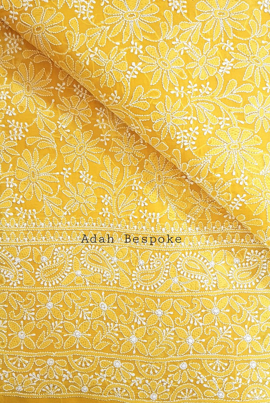 Chikankari Cotton Kurta ( Unstitched )