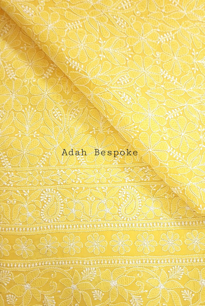 Chikankari Cotton Kurta ( Unstitched )