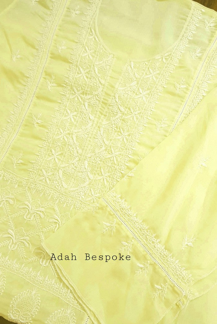 Chikankari Cotton Kurta ( Do Taar )