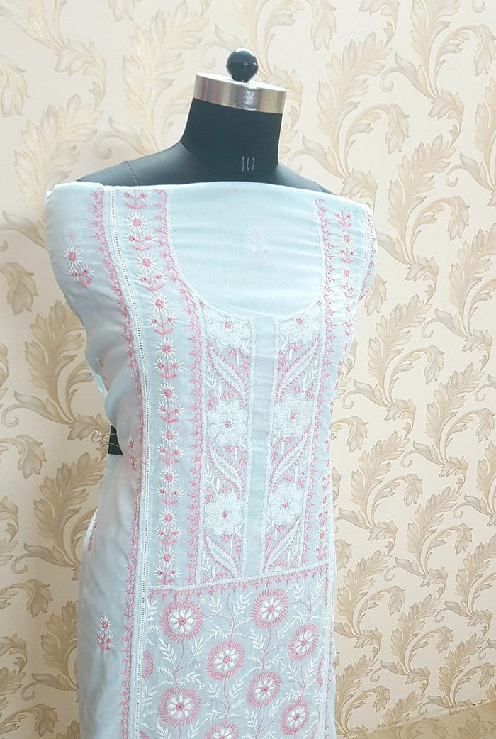 Chikankari Cotton Kurta ( Do Taar )