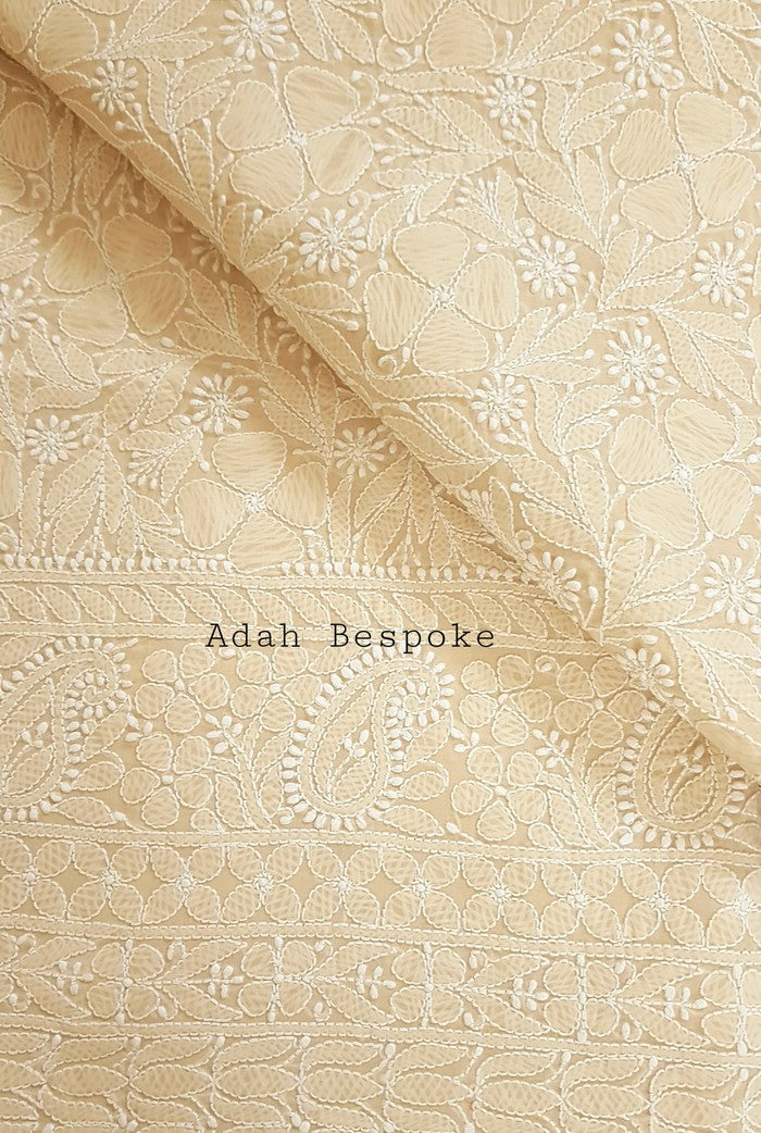Chikankari Cotton Kurta ( Unstitched )