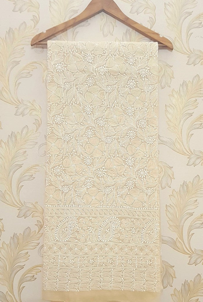 Chikankari Cotton Kurta ( Unstitched )