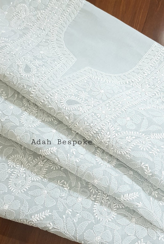 Chikankari Cotton Kurta ( Unstitched )