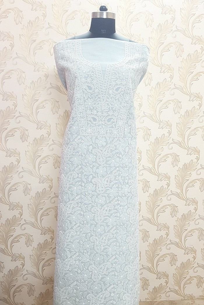 Chikankari Cotton Kurta ( Unstitched )