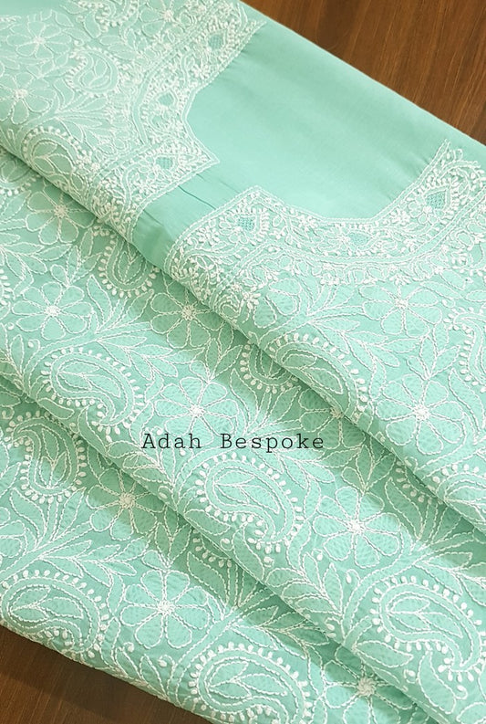 Chikankari Cotton Kurta ( Unstitched )