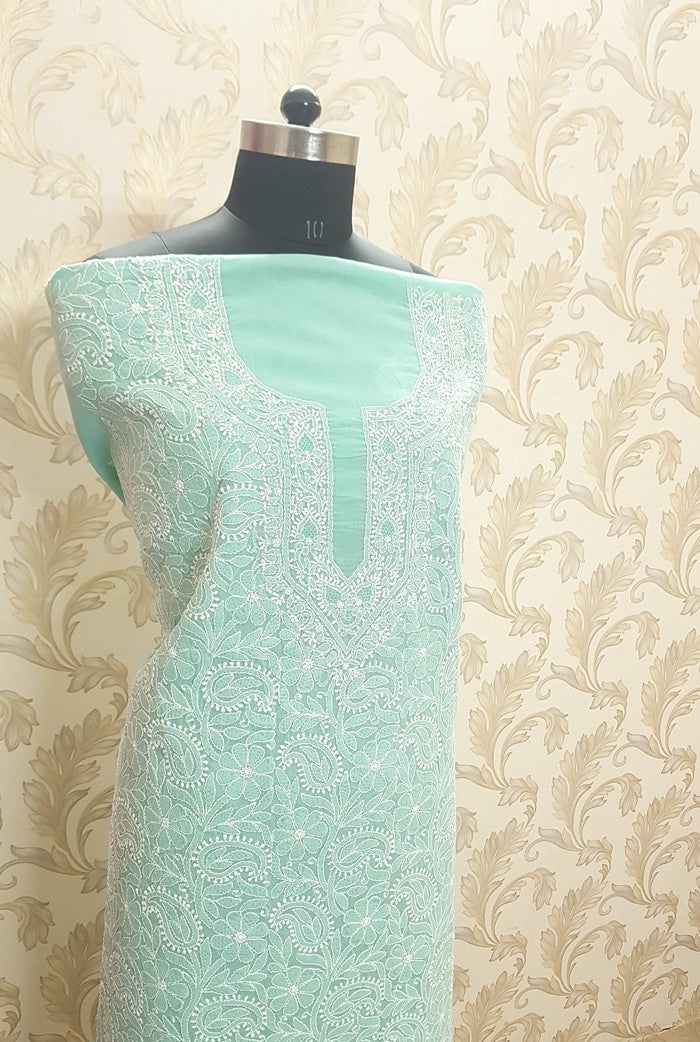 Chikankari Cotton Kurta ( Unstitched )