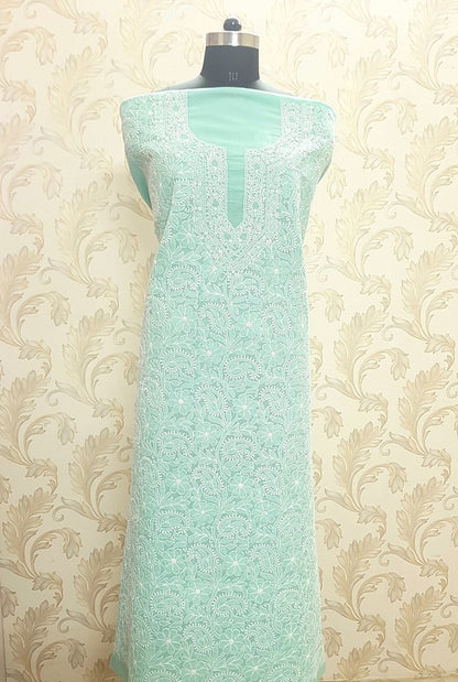 Chikankari Cotton Kurta ( Unstitched )