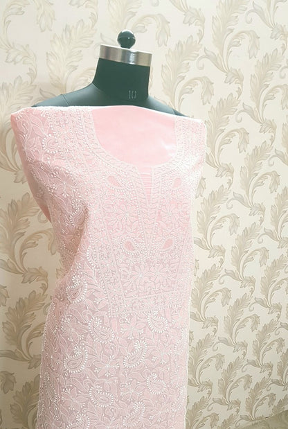 Chikankari Cotton Kurta ( Unstitched )