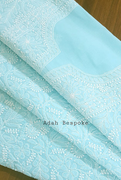 Chikankari Cotton Kurta ( Unstitched )