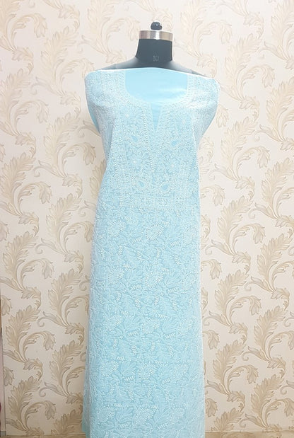 Chikankari Cotton Kurta ( Unstitched )