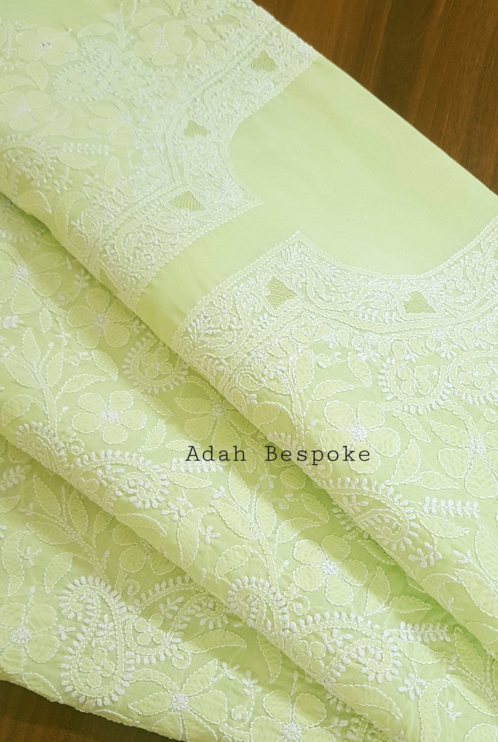 Chikankari Cotton Kurta ( Unstitched )