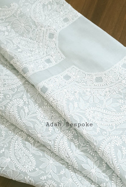 Chikankari Cotton Kurta ( Unstitched )