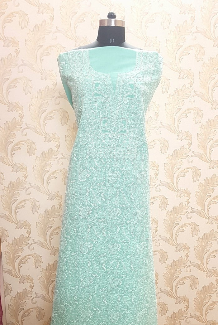 Chikankari Cotton Kurta ( Unstitched )