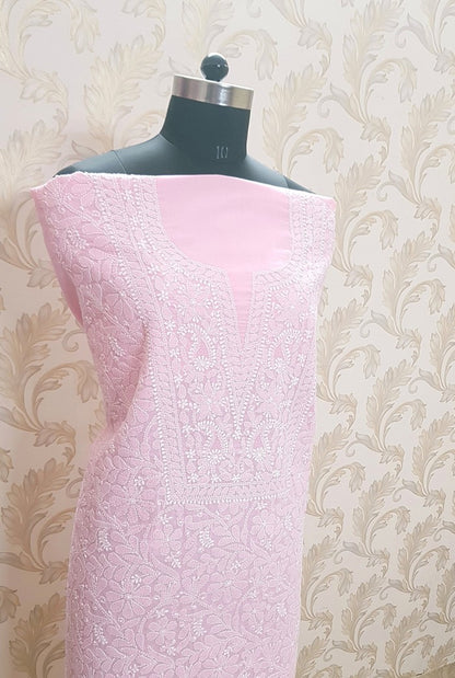 Chikankari Cotton Kurta ( Unstitched )