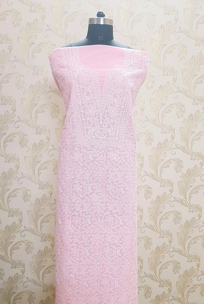 Chikankari Cotton Kurta ( Unstitched )