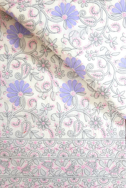 Chikankari Cotton Kurta ( Applique Work )