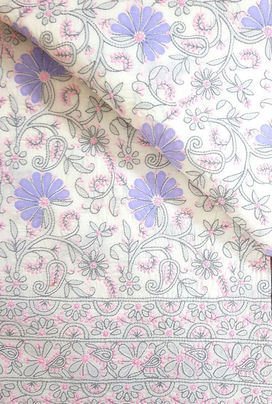 Chikankari Cotton Kurta ( Applique Work )
