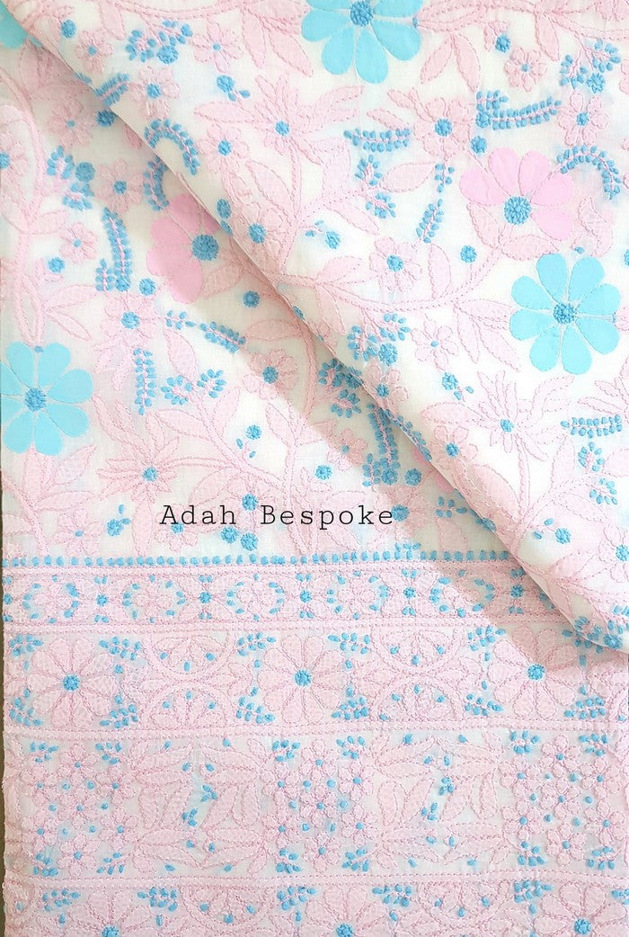 Chikankari Cotton Kurta ( Applique Work )