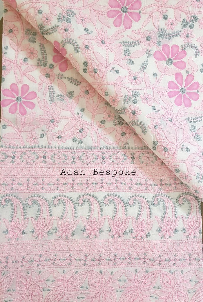 Chikankari Cotton Kurta ( Applique Work )
