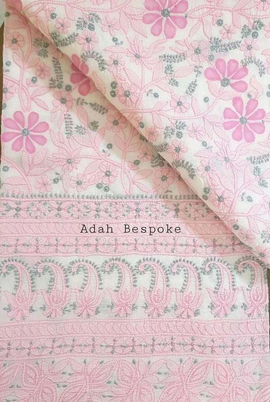 Chikankari Cotton Kurta ( Applique Work )