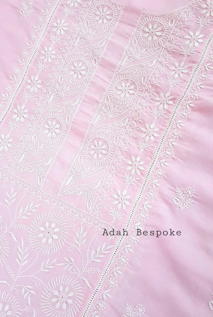 Linen chikankari Kurta