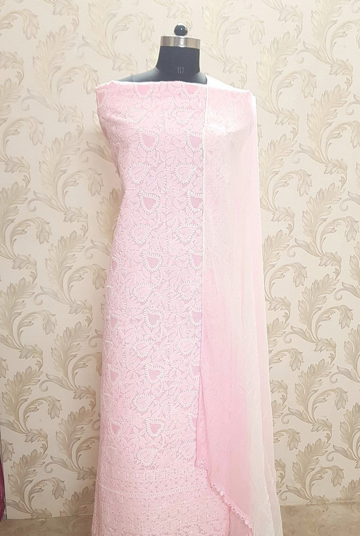 Chikankari Cotton Full Suit ( Jaali )