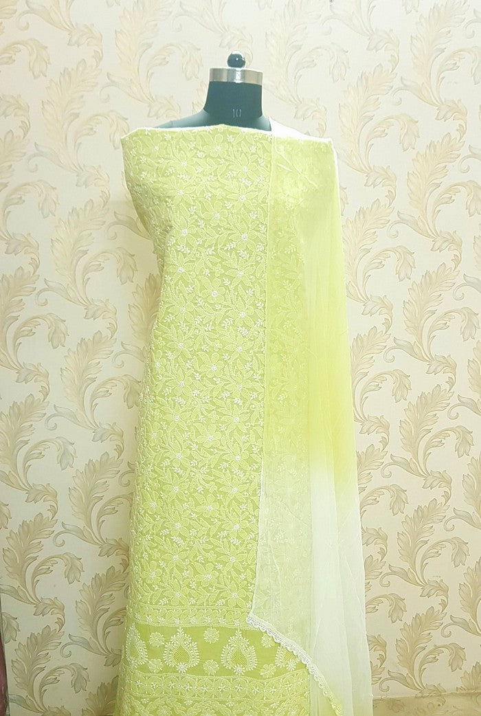 Chikankari Cotton Full Suit ( Jaali )