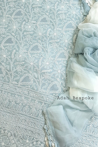 Chikankari Cotton Full Suit ( Jaali )