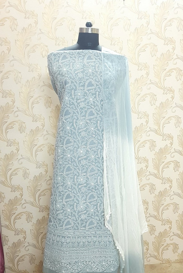 Chikankari Cotton Full Suit ( Jaali )