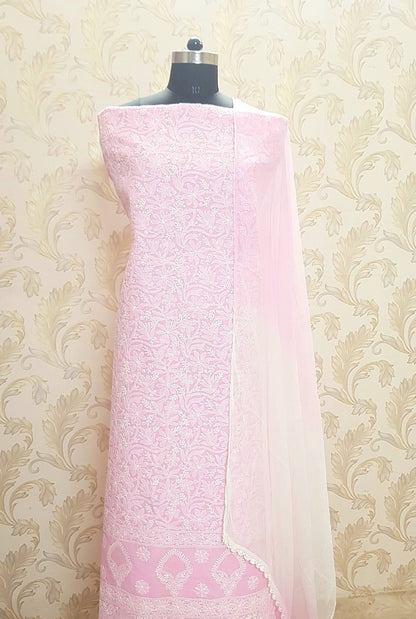 Chikankari Cotton Full Suit ( Jaali )