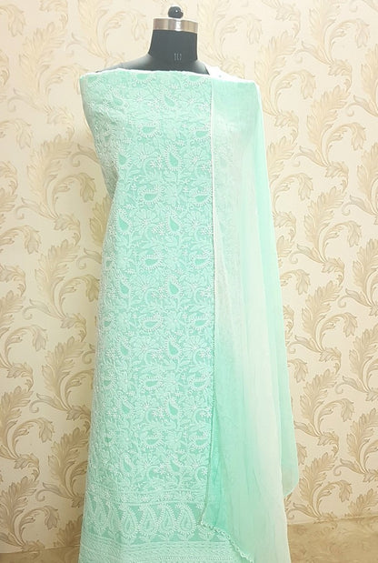 Chikankari Cotton Full Suit ( Jaali )