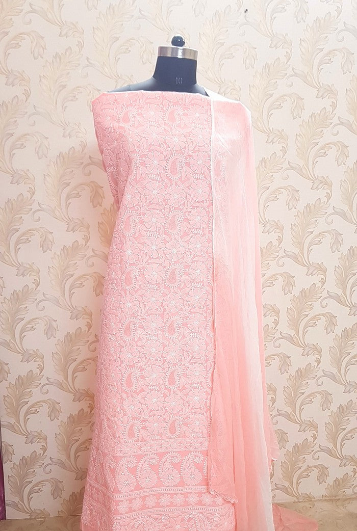 Chikankari Cotton Full Suit ( Jaali )
