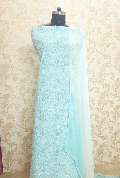 Chikankari Cotton Full Suit ( Jaali )