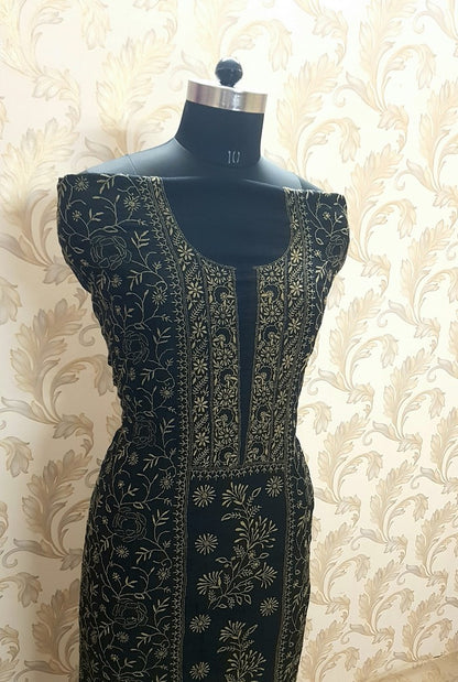 Chikankari Mul Chanderi Suit