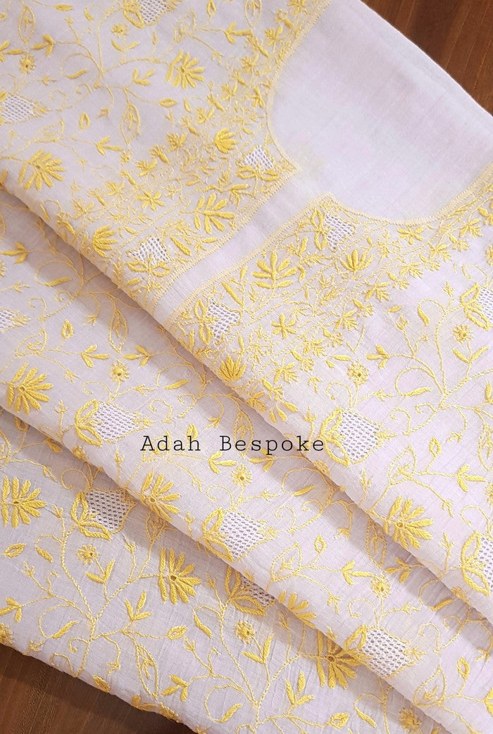 Chikankari Mul Chanderi Suit