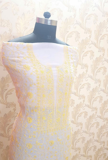 Chikankari Mul Chanderi Suit