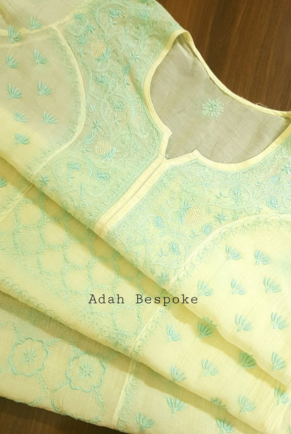 Chikankari Mul Chanderi Suit