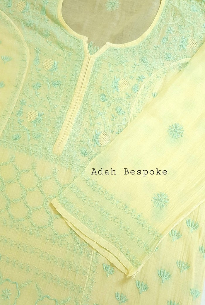 Chikankari Mul Chanderi Suit