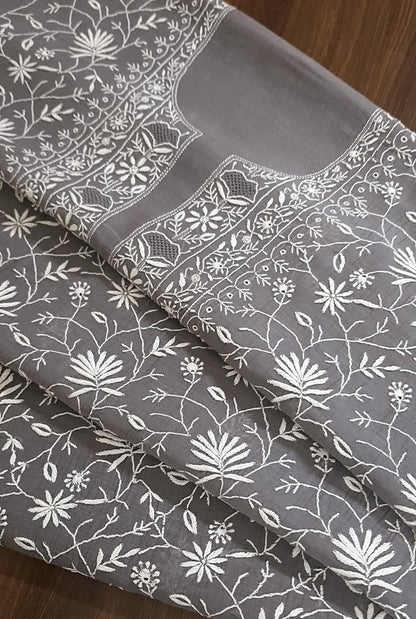 Chikankari Mul Chanderi Suit