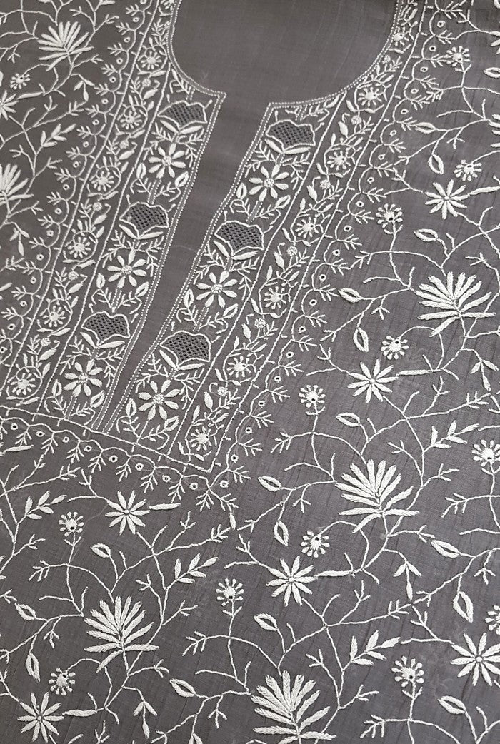 Chikankari Mul Chanderi Suit