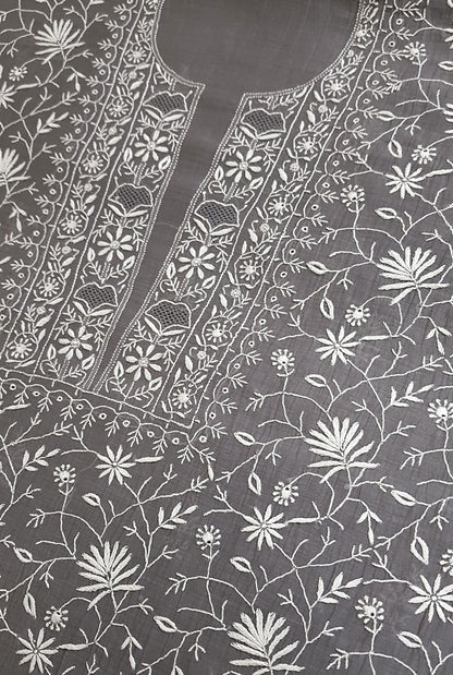 Chikankari Mul Chanderi Suit
