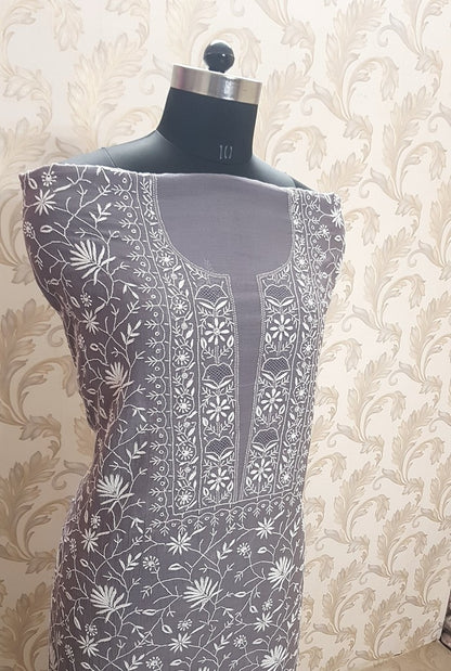 Chikankari Mul Chanderi Suit