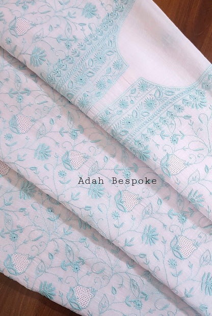 Chikankari Mul Chanderi Suit