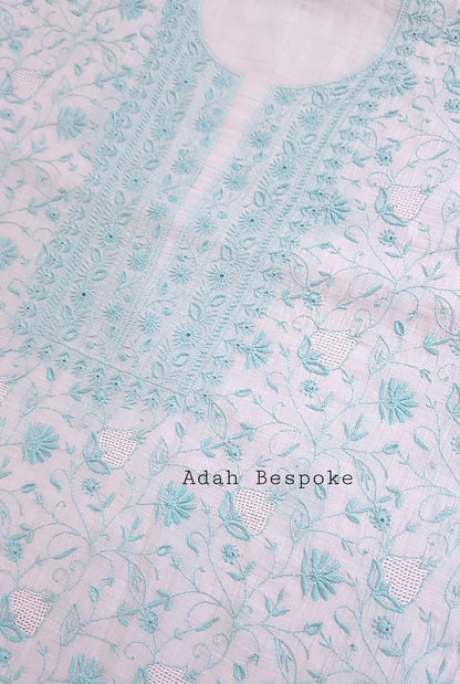 Chikankari Mul Chanderi Suit