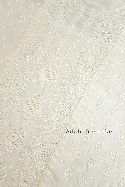 Chikankari Mul Chanderi Suit ( Sequins )