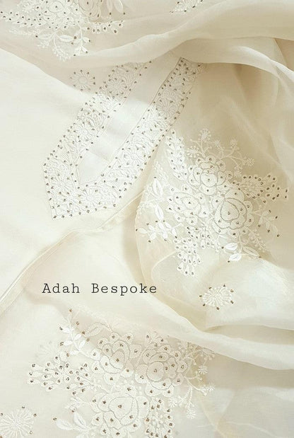 Chikankari Pure Georgette Suit ( Fine Work ) - Adah Chikankari