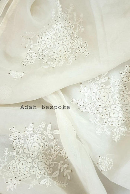 Chikankari Pure Georgette Suit ( Fine Work ) - Adah Chikankari