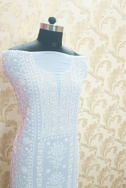 Chikankari Pure Georgette Suit ( Do Taar )
